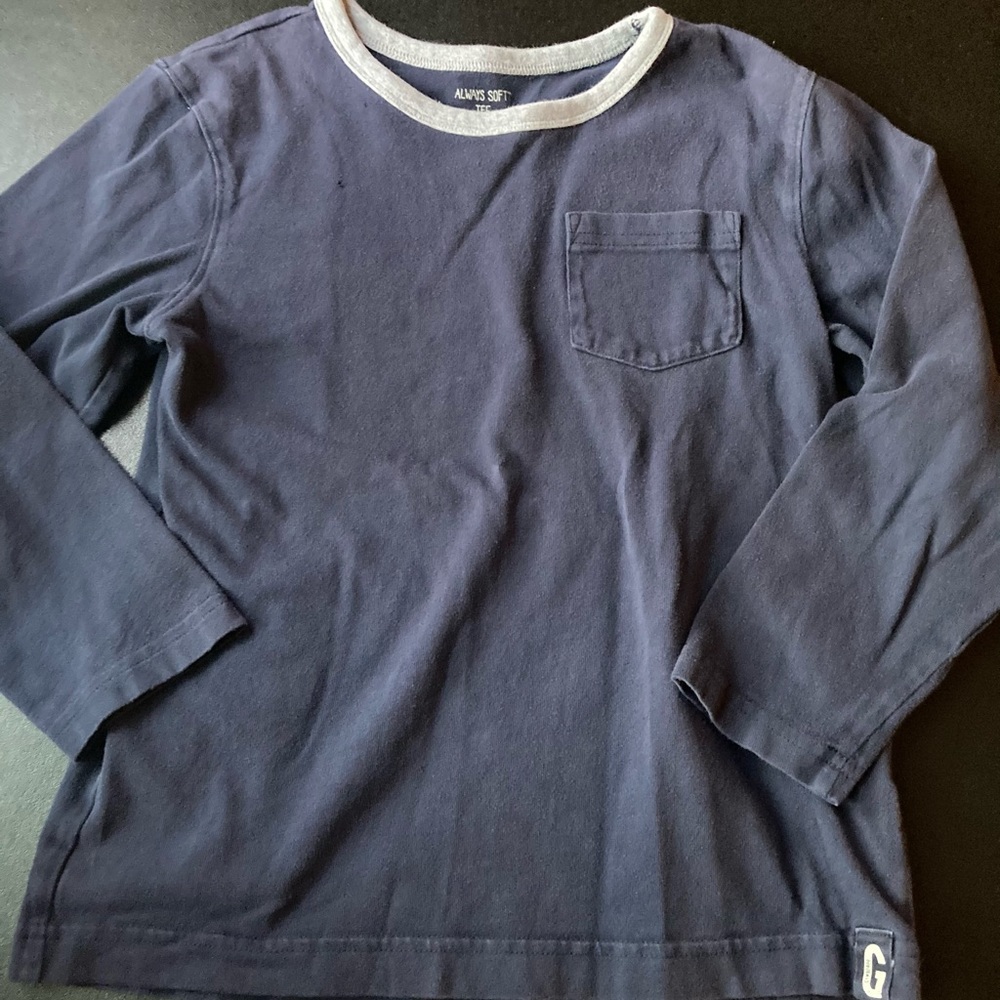 Navy Blue Long Sleeved Shirt